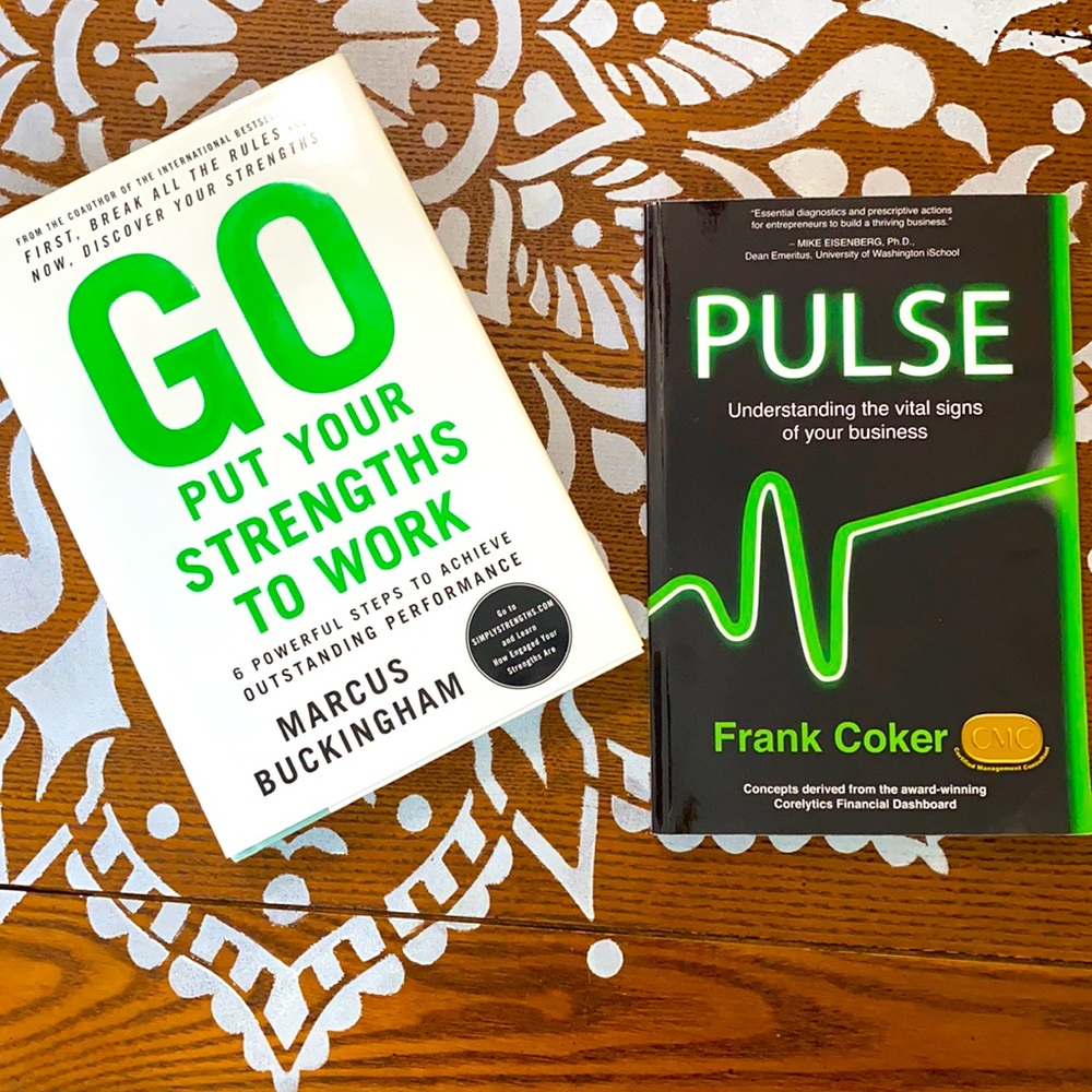 Books - Go Put Your Strengths To Work (Marcus Buckingham) & Pulse (Frank Coker)